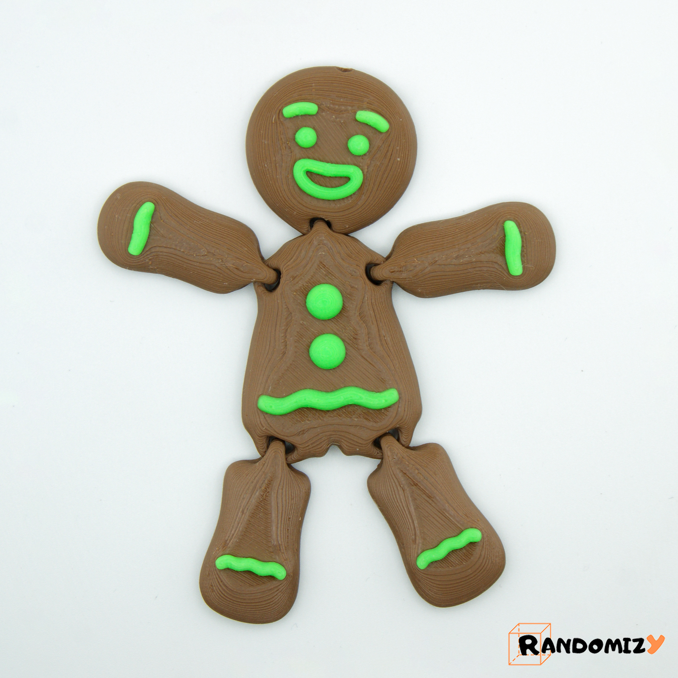 Miniatura 3 do modelo 3D Flexi Gingerbread Man