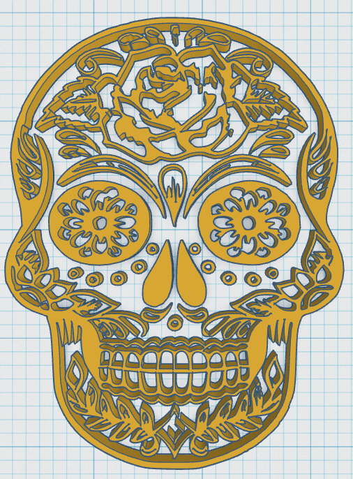 Day Of The Dead - Sugar Skull 9 by Peter Ennist | Download free STL ...