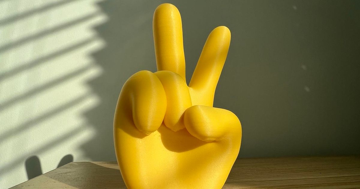 Peace Emoji by winl Download free STL model