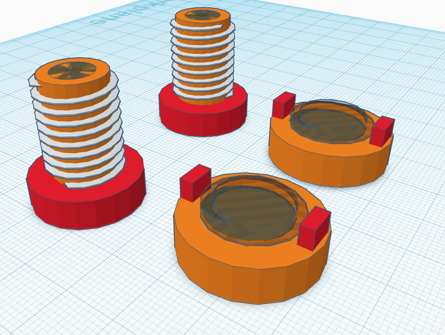 Through Hull Fitting and Nut by tevbax Download free STL model