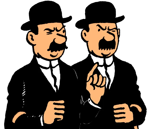 Hernández y Fernández - Dupont et Dupont - Thomson and Thompson- Schulze und Schultze - Tintín by Deadius | Download free STL model | Printables.com