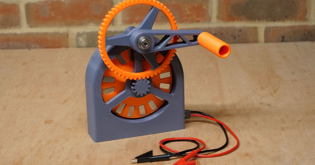 Hand Crank Generator by Tom Stanton Download free STL model