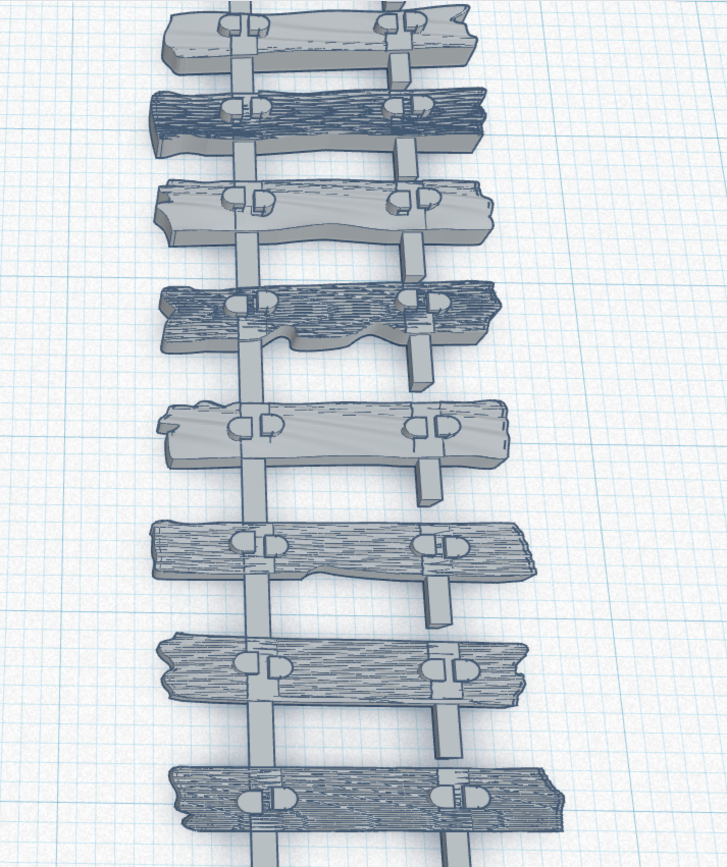 HOn30 Peco SL-400 Rough track ties