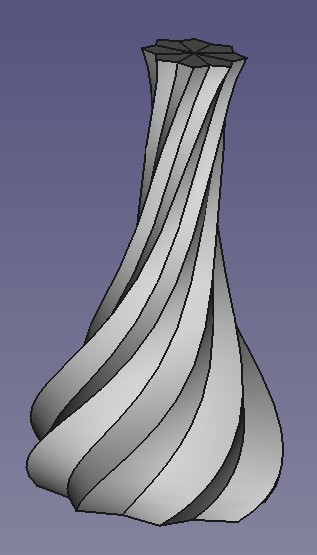 140mm editable spiral vase