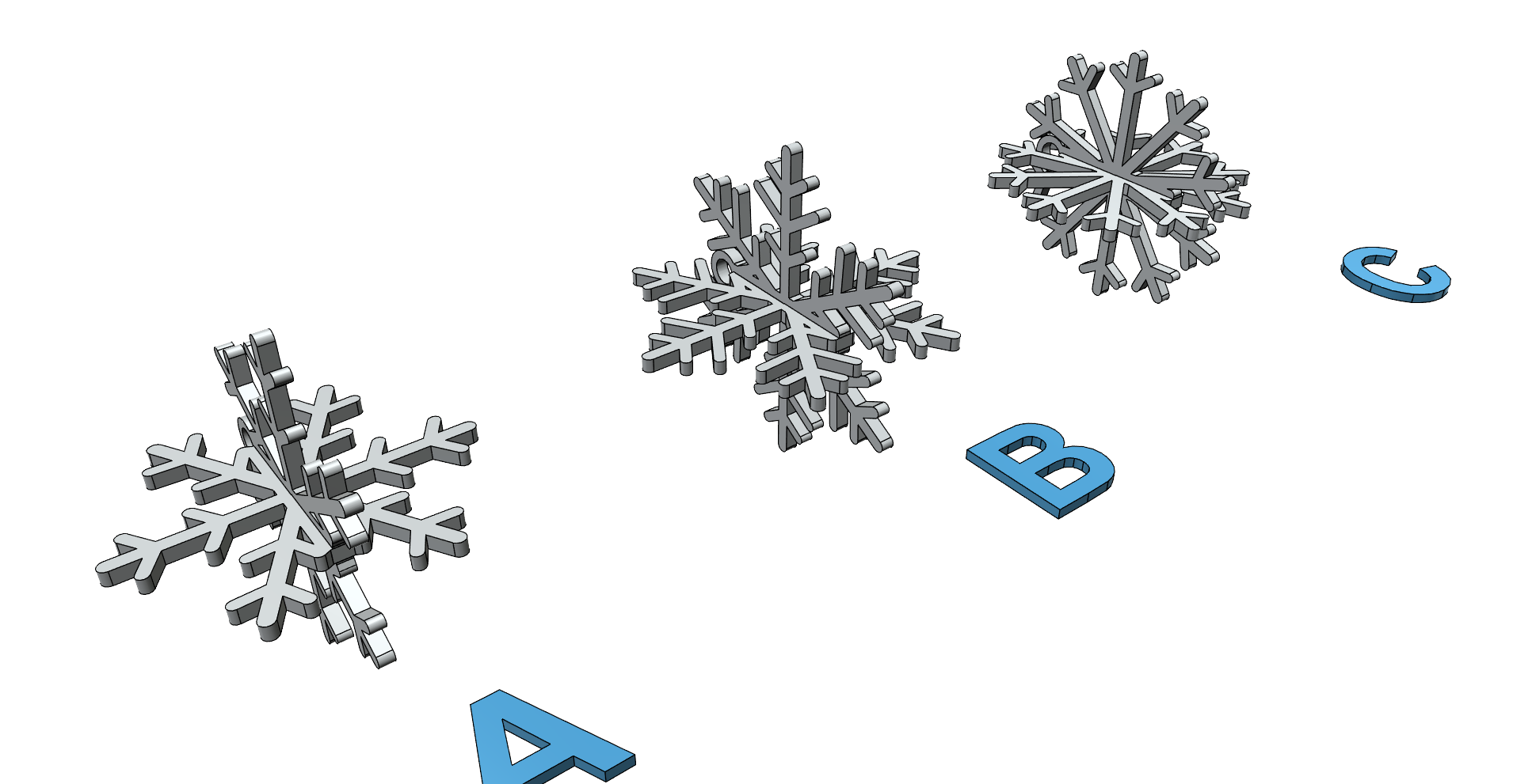 Snowflake snowflakes easy print vlocka vlocky