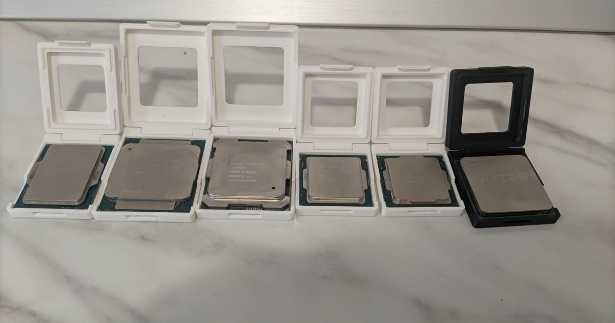 Cpu Trays for AMD AM4 & Intel 115X/1200/1700/2011/2011v3 by Brusli009 Download free STL model