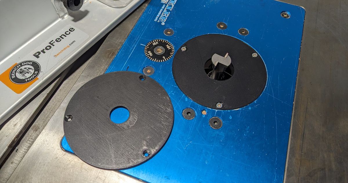 Rockler router table plate inserts by coops download free stl model