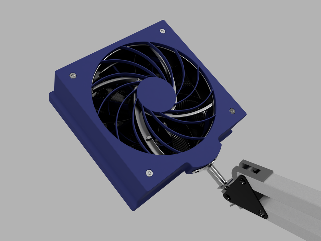 Solder fume (fumes) extractor for IKEA Tertial lamp (LötrauchAbsaugung