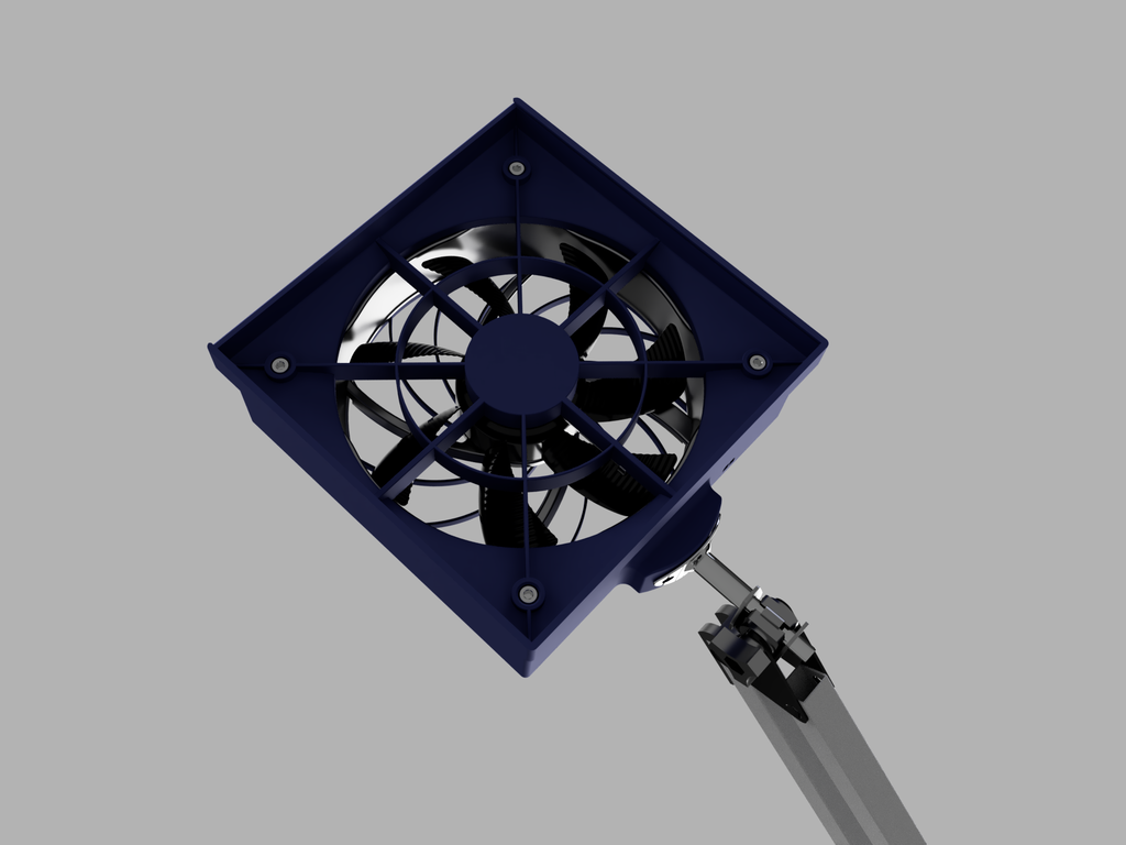 Solder fume (fumes) extractor for IKEA Tertial lamp (LötrauchAbsaugung