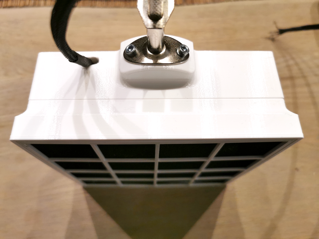Solder fume (fumes) extractor for IKEA Tertial lamp (LötrauchAbsaugung