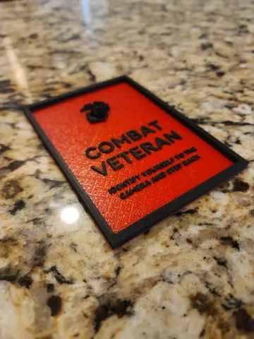 Combat Veteran - Door/Window Printable