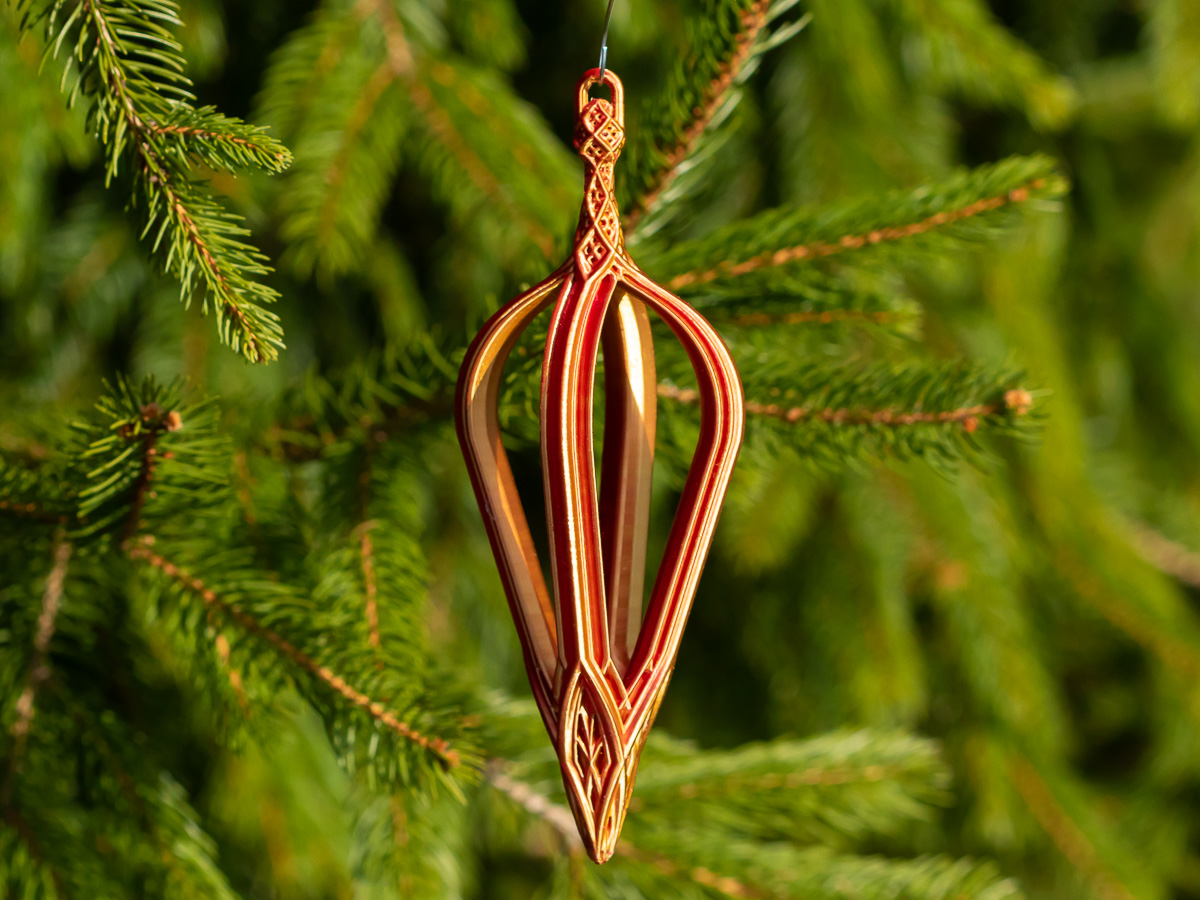 Royal Crown Christmas Teardrop Ornament