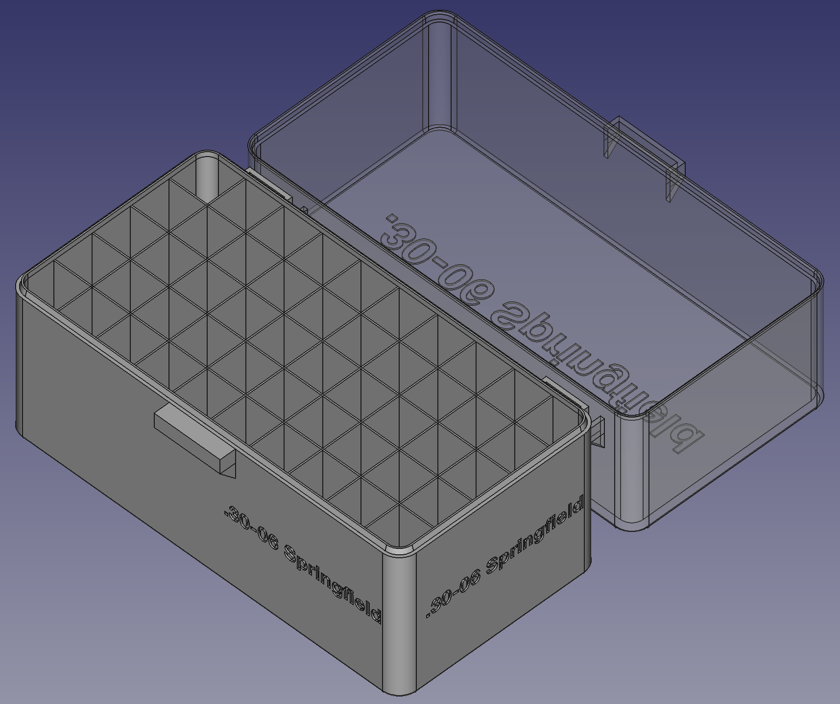 .30-06 Springfield, Spring Latch, PIP Hinge Modular Ammo Box