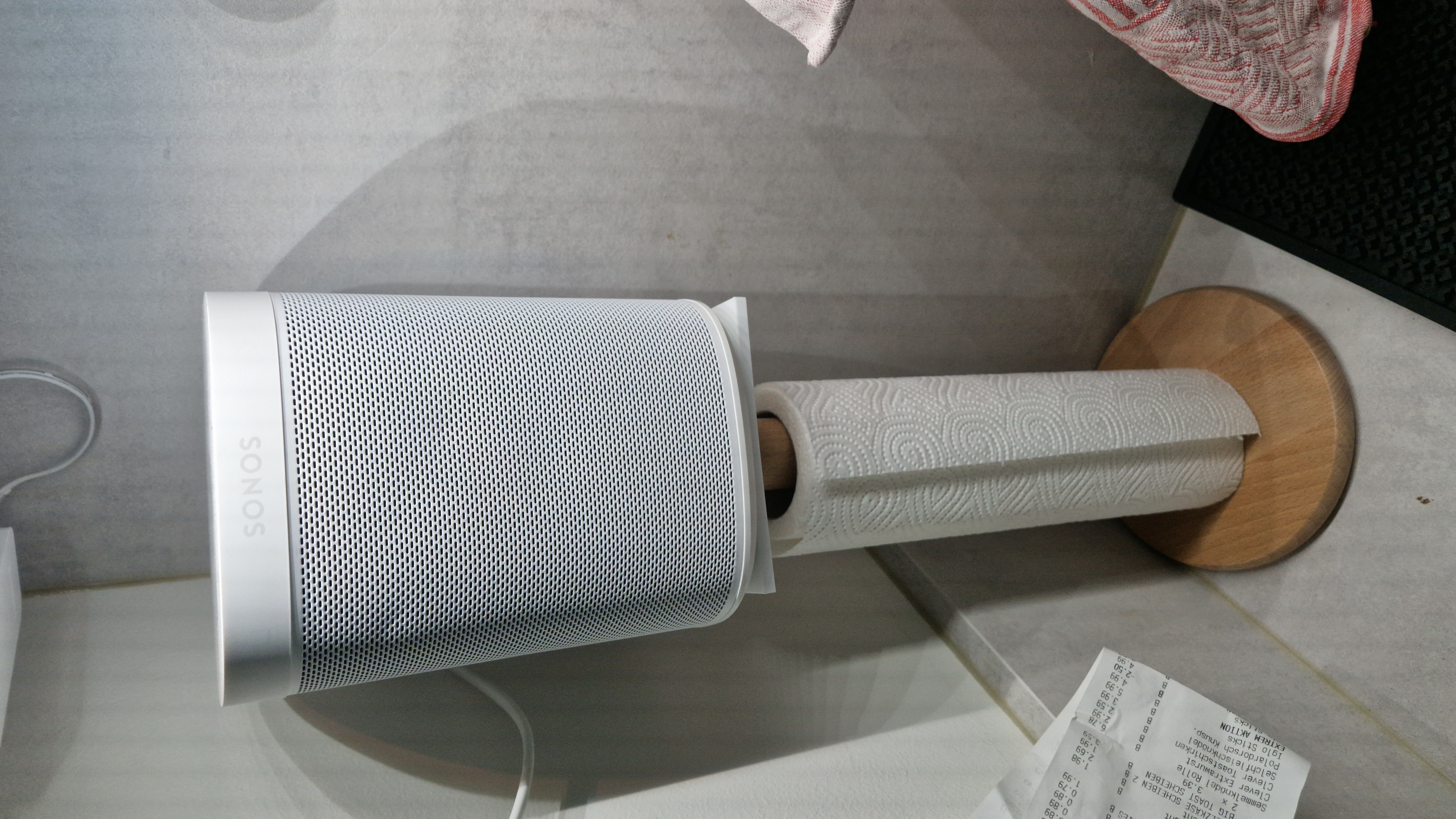 Sonos One Ikea Kitchen Paper Adapter