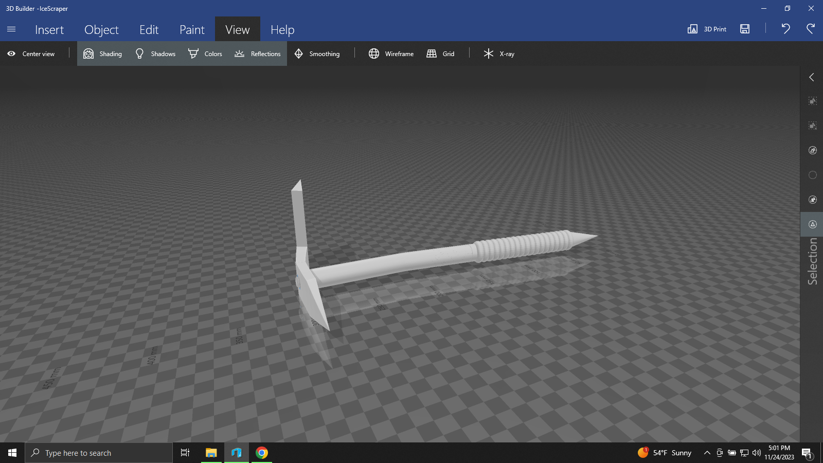 Miniatura 3 do modelo 3D Ice Scraper Pick Axe
