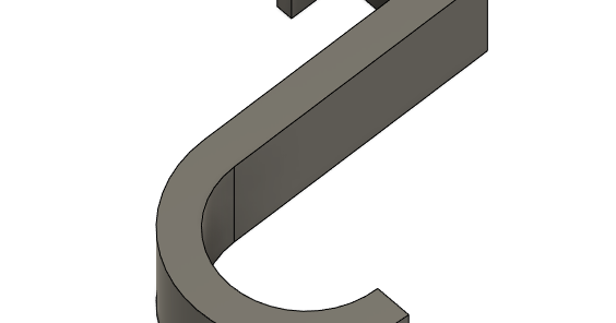 Simple Doorhook by Taktl0s | Download free STL model | Printables.com