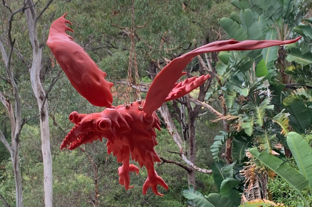 Birds scarer funny sculpture