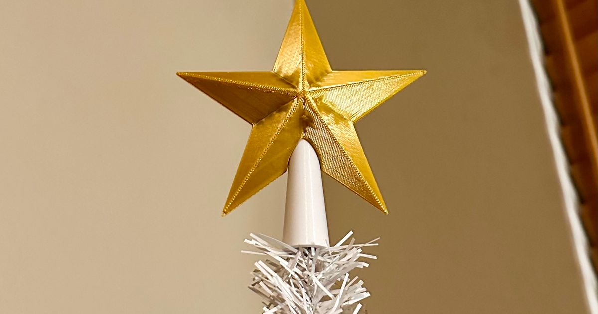 Christmas Star Topper Printable – Thimblepress