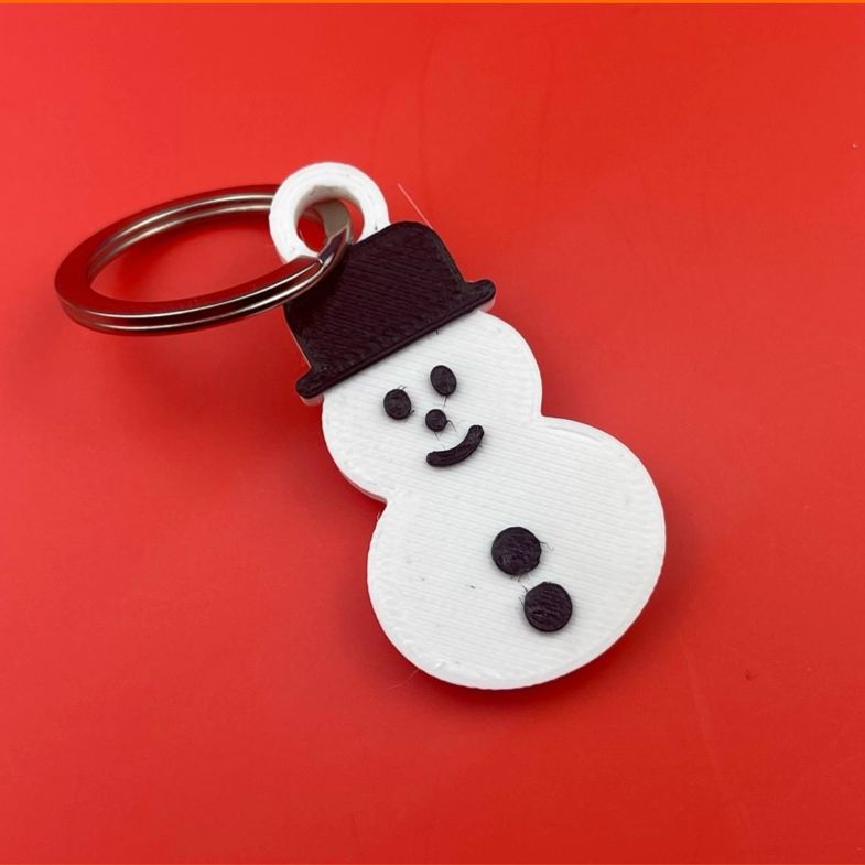 Snowman Keychain by MrViddy | Download free STL model | Printables.com