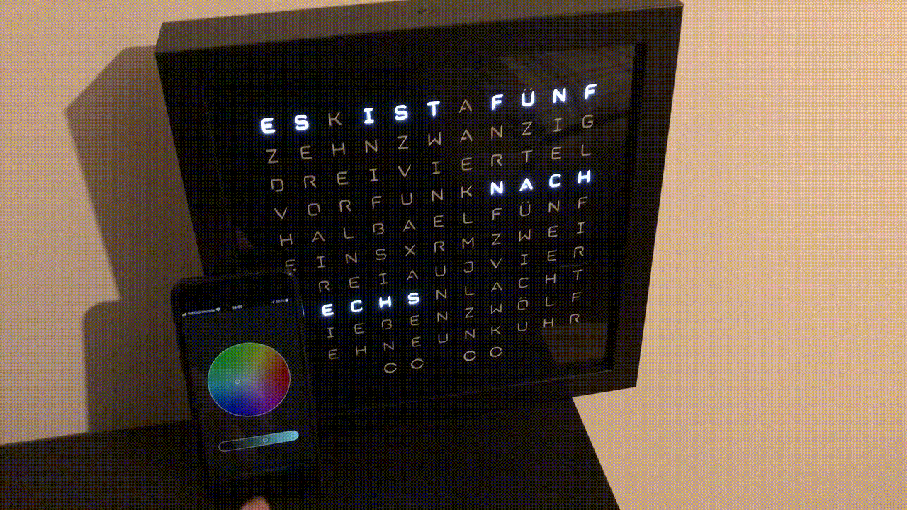 Miniatura 3 do modelo 3D wordclock ws2812b