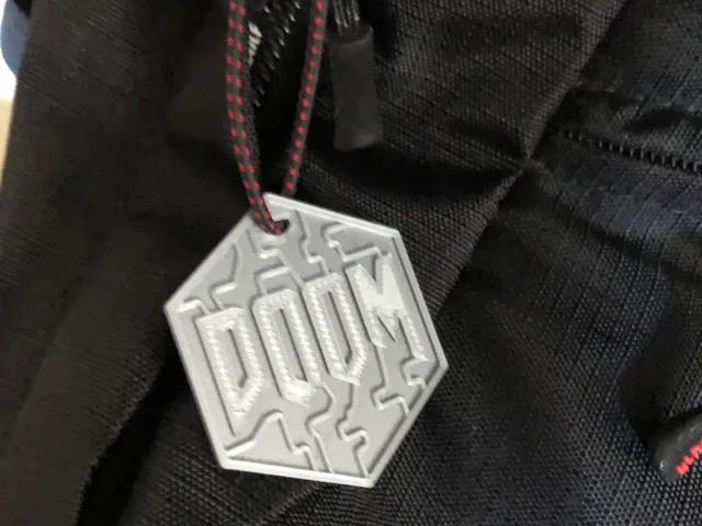 DOOM Logo Hanger Keychain