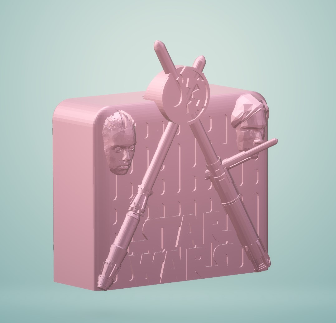 Ray and Kylo Themed Money Box or piggy bank