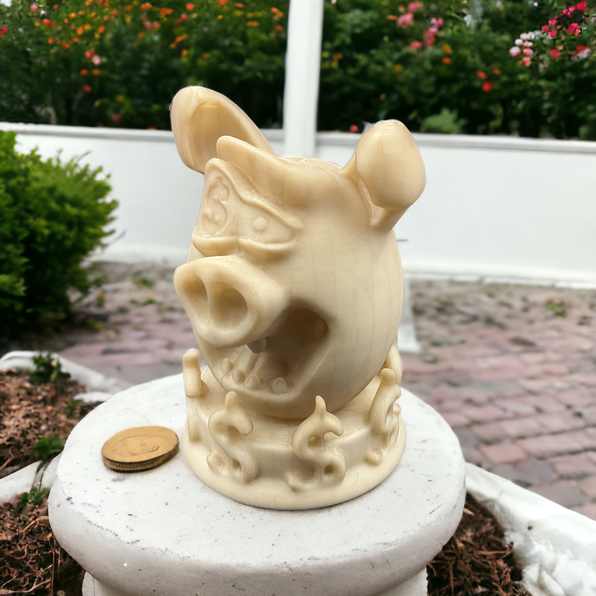Piggy Face Piggy bank ) by TomczukCustoms Download free STL model