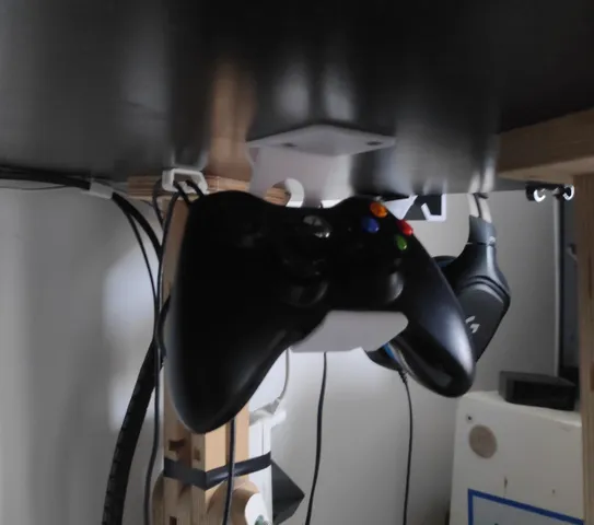 Xbox controller under desk holder - REMIX