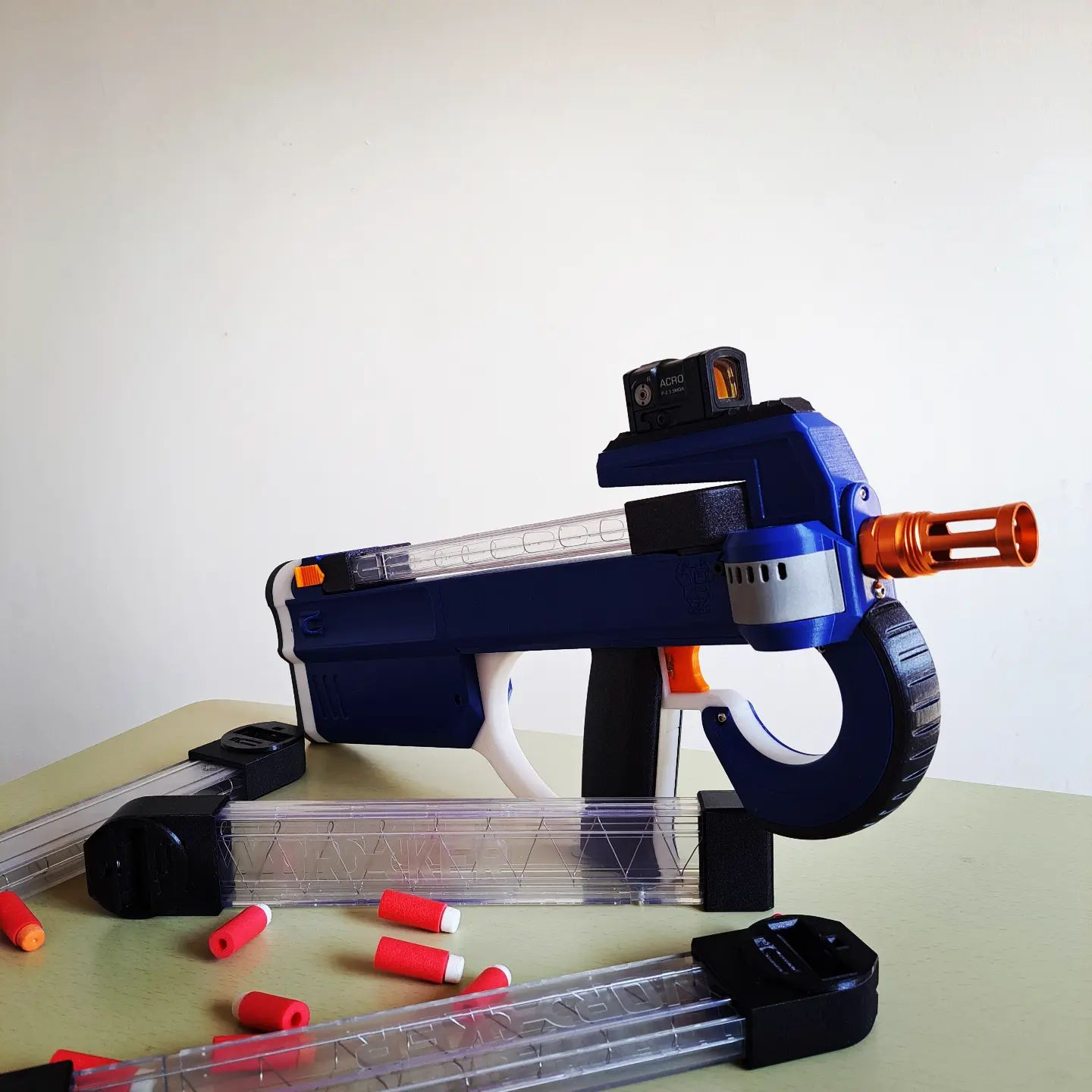 GnK90 Top loading, Solenoid powered, Brushless Nerf Blaster by