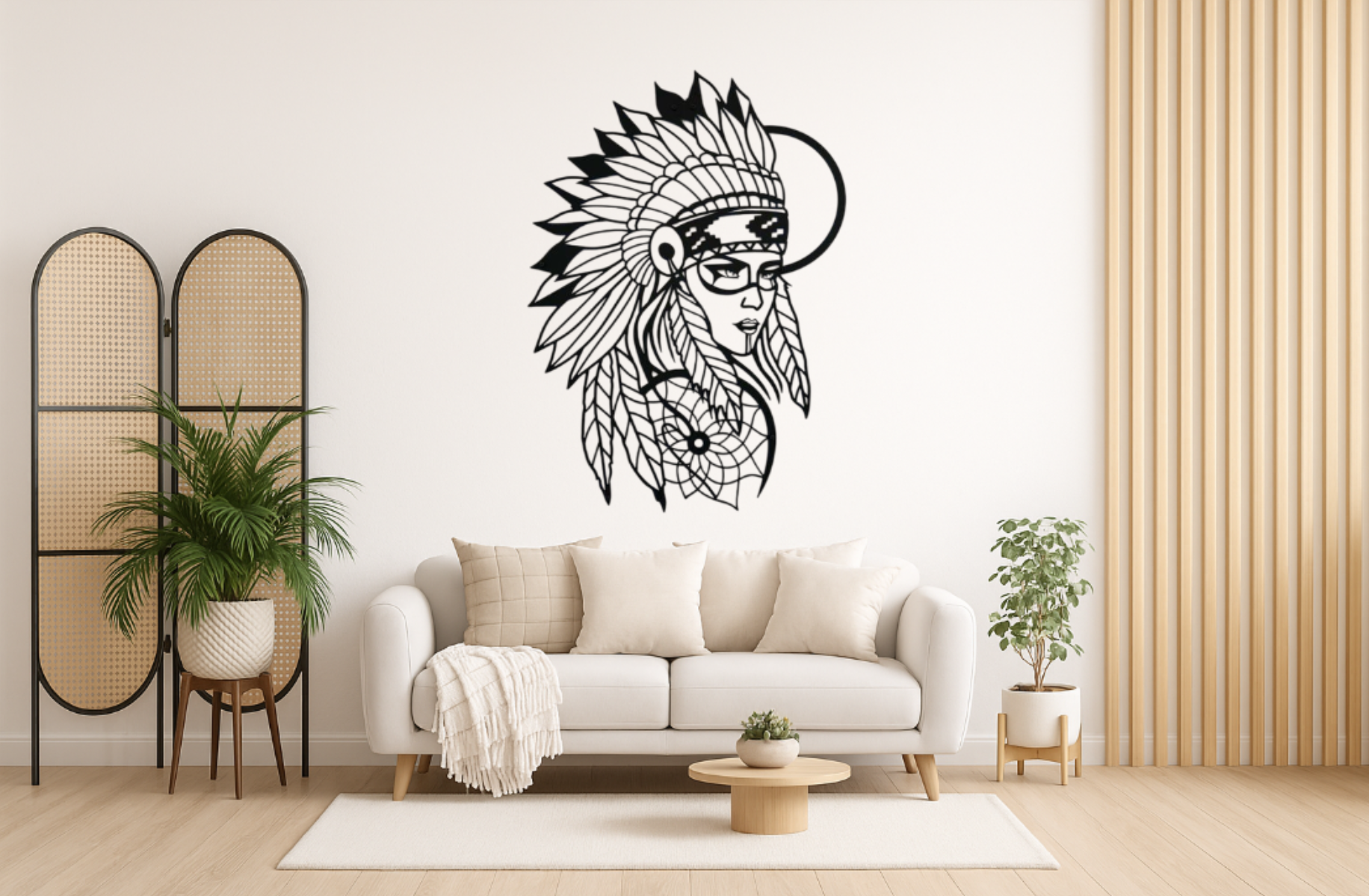 WallArt Indianer Woman