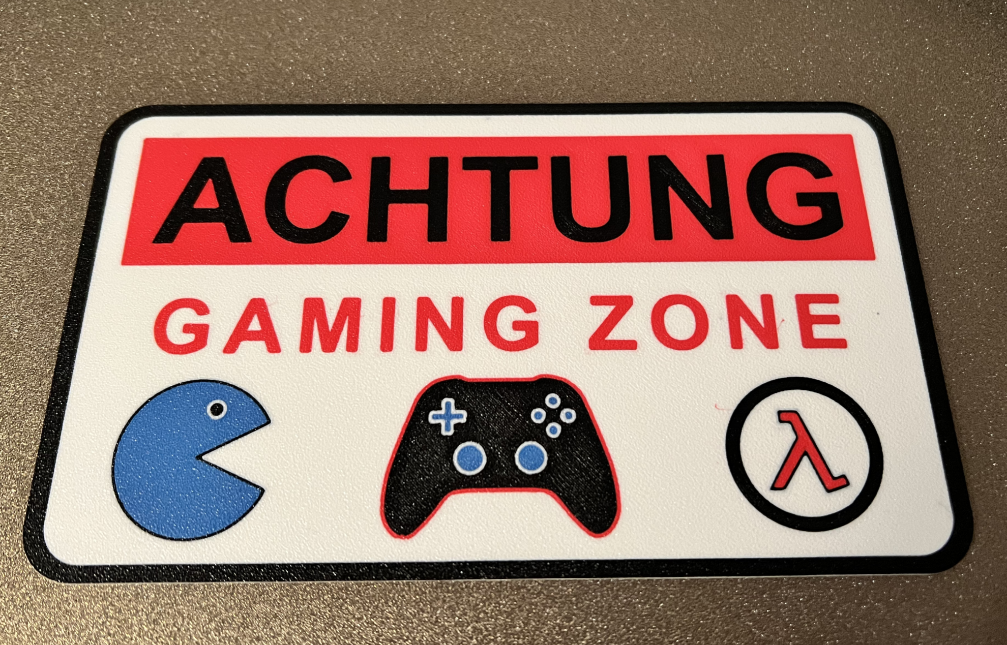 Schild Gamer Zone
