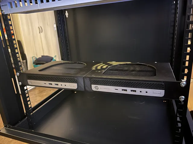 1U rackmount for HP Elitedesk G3 mini and newer