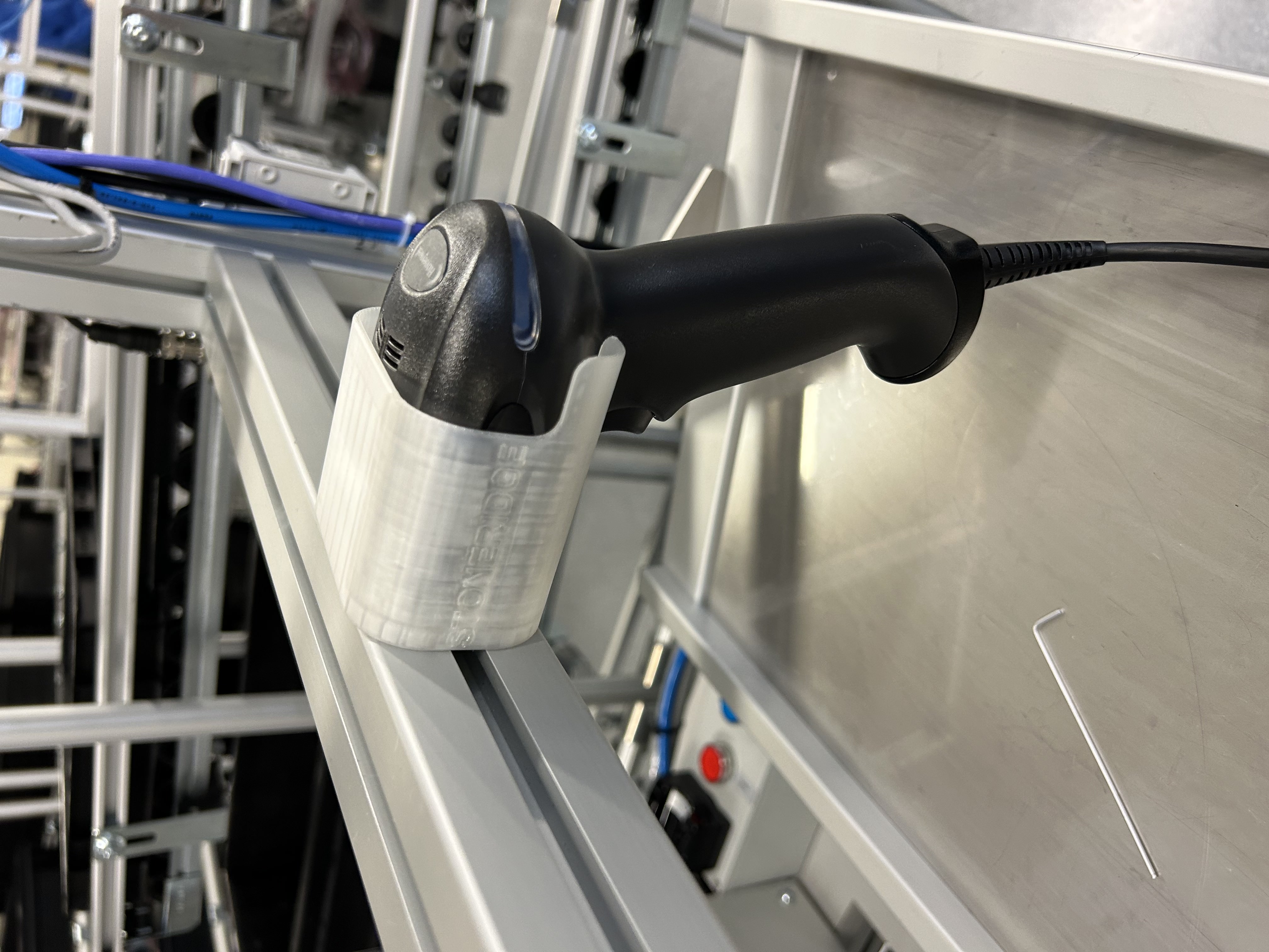 Handheld Barcode Scanner Holder Can be mounted on Extruded Aluminium