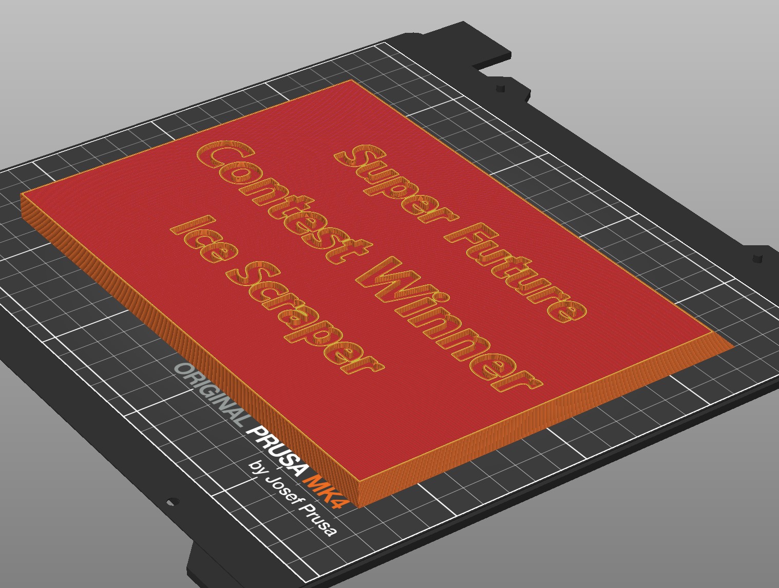 Super Future Contest Winner Ice Scraper