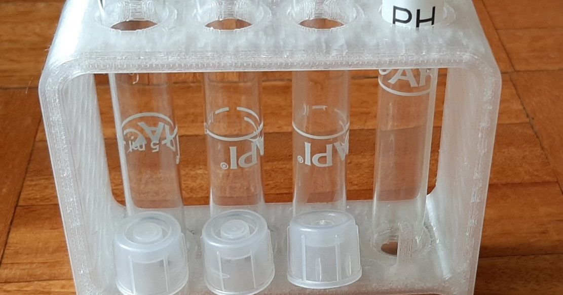 API Test Tube Rack x4 by King Download free STL model