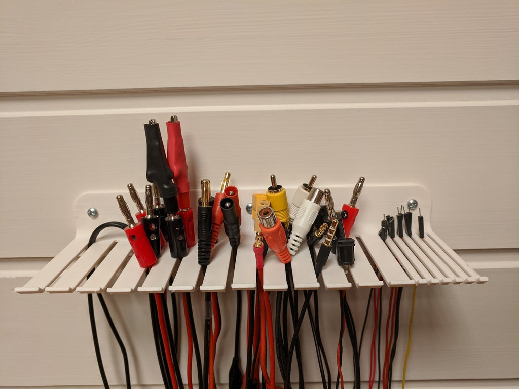Customizable Cable Organizer with variable slots