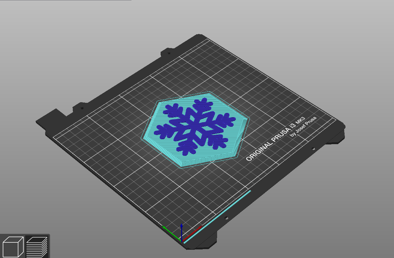Miniatura 2 do modelo 3D Hexagonal ice scraper with snowflake