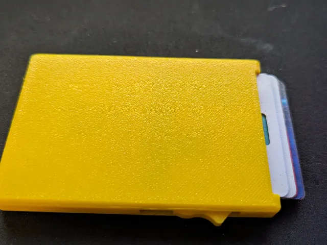 Cascading Slide Slim Minimalistic Wallet With Rounded Corners