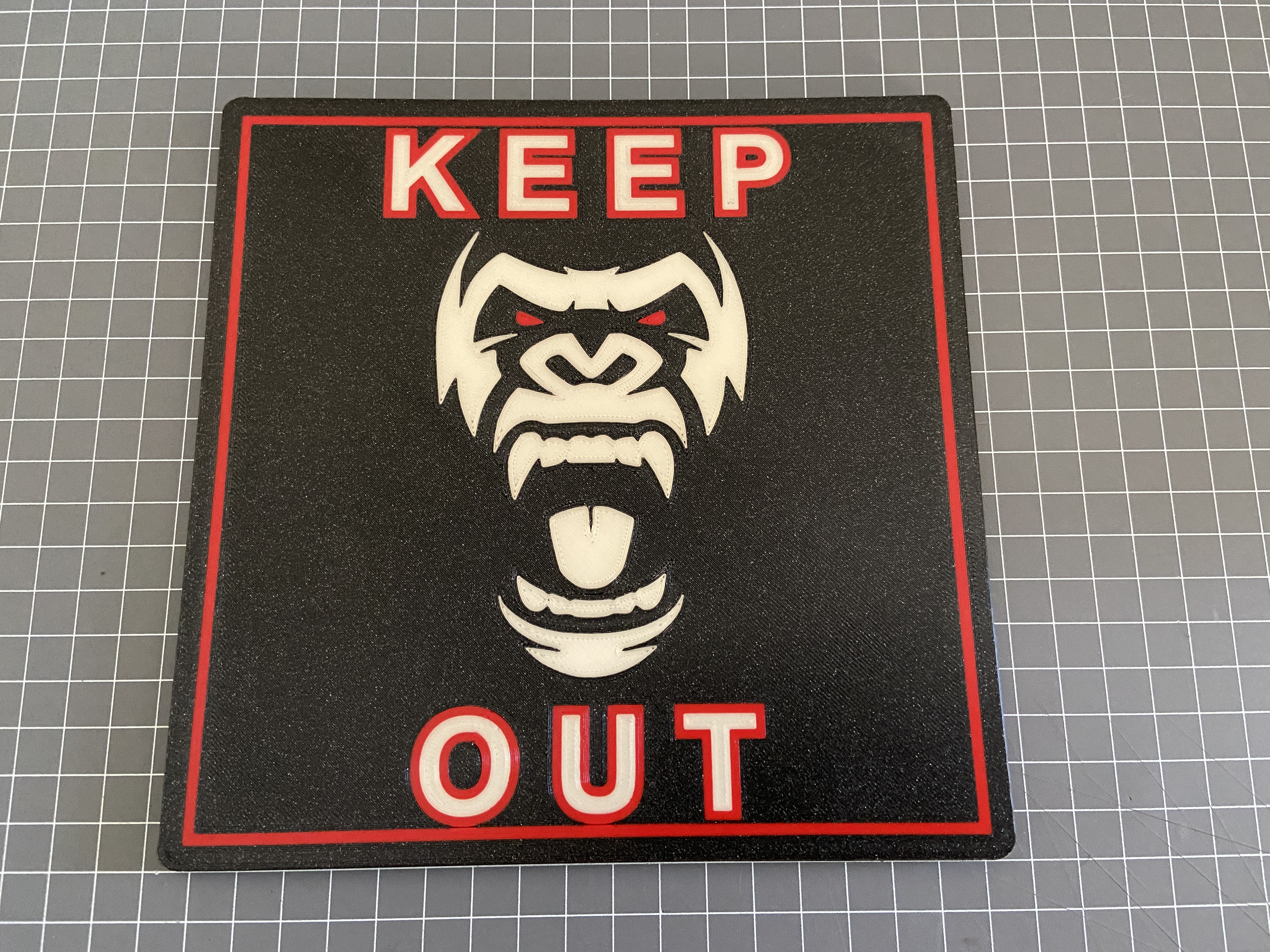 Gorilla-Keep Out Sign MMU