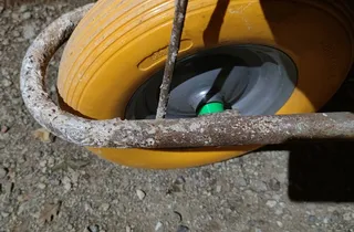 SPACER FOR WHEELBARROW WHEEL