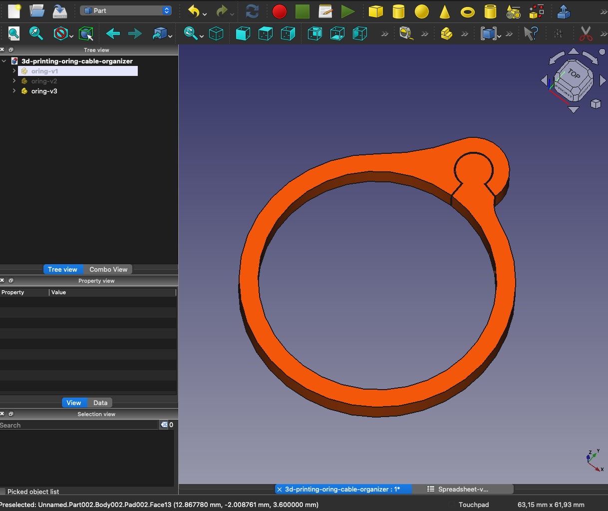 O-Ring for Cable Management