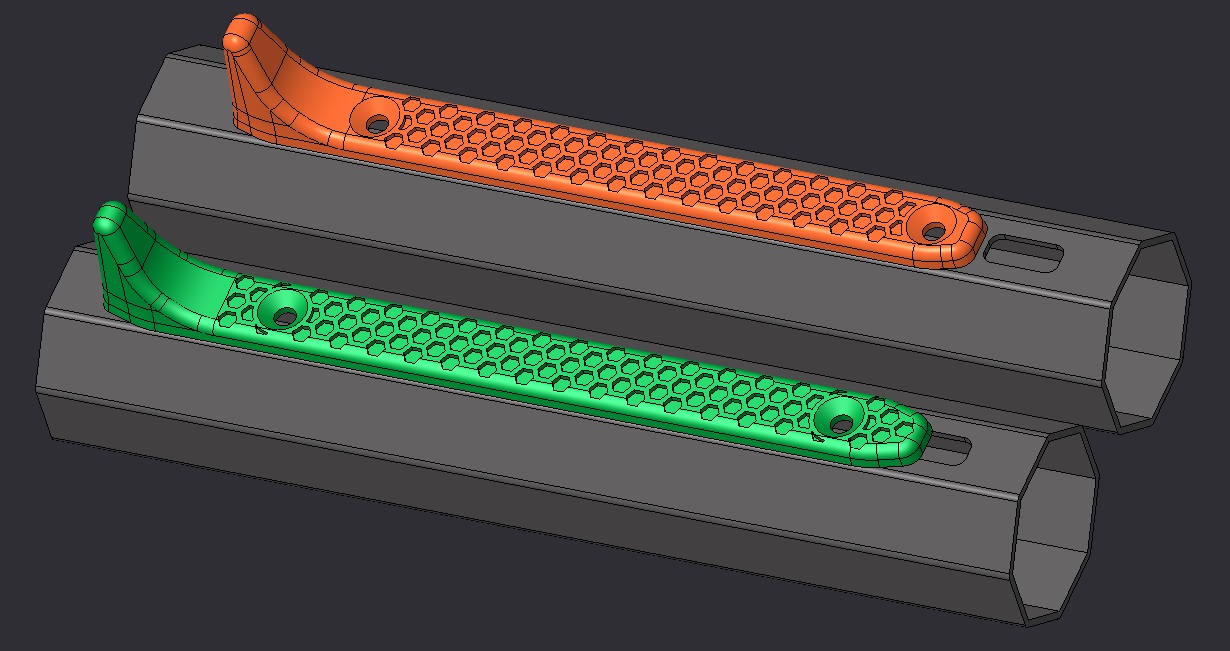 M Lok Rail Covers And Matching Handbrakes By Kn16 Download Free Stl Model