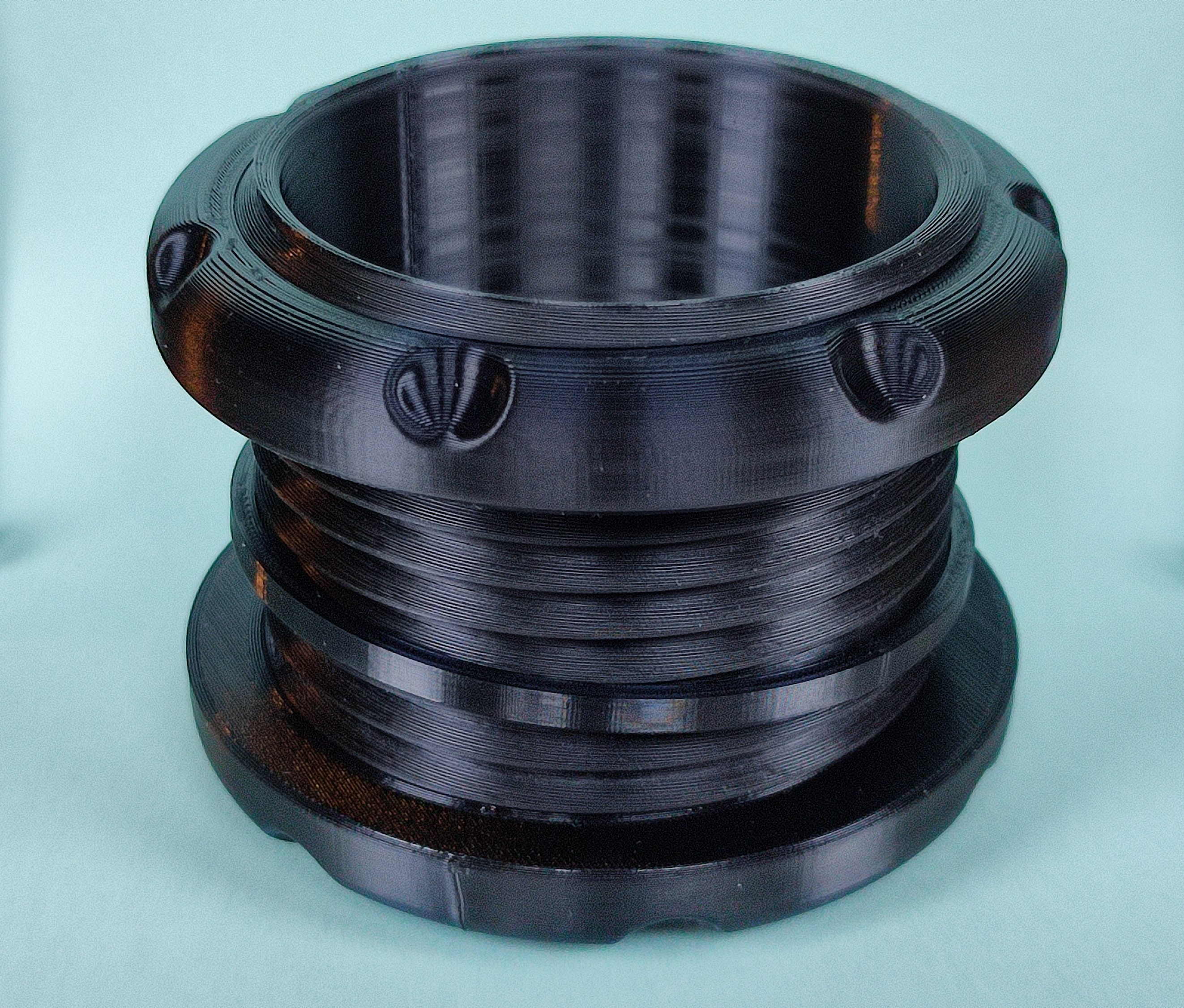 Screw-on tunnel for hamsters, mice or rats
