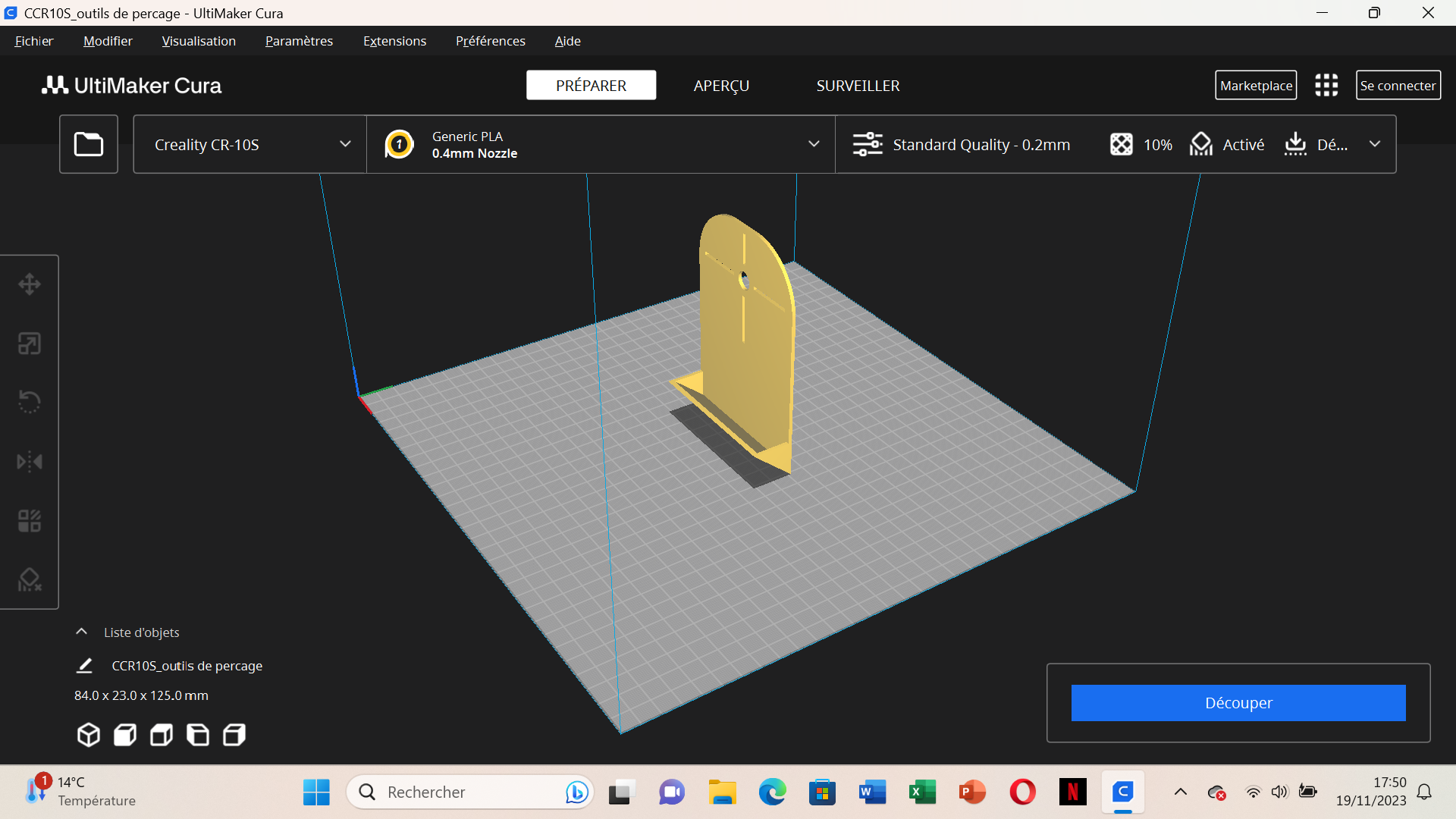 outils de percage