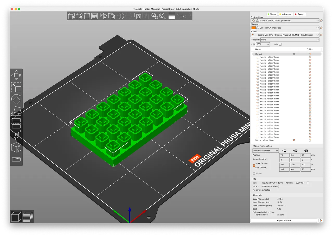 Nextruder Nozzle Holder for Prusa XL and MK4 by brettvitaz