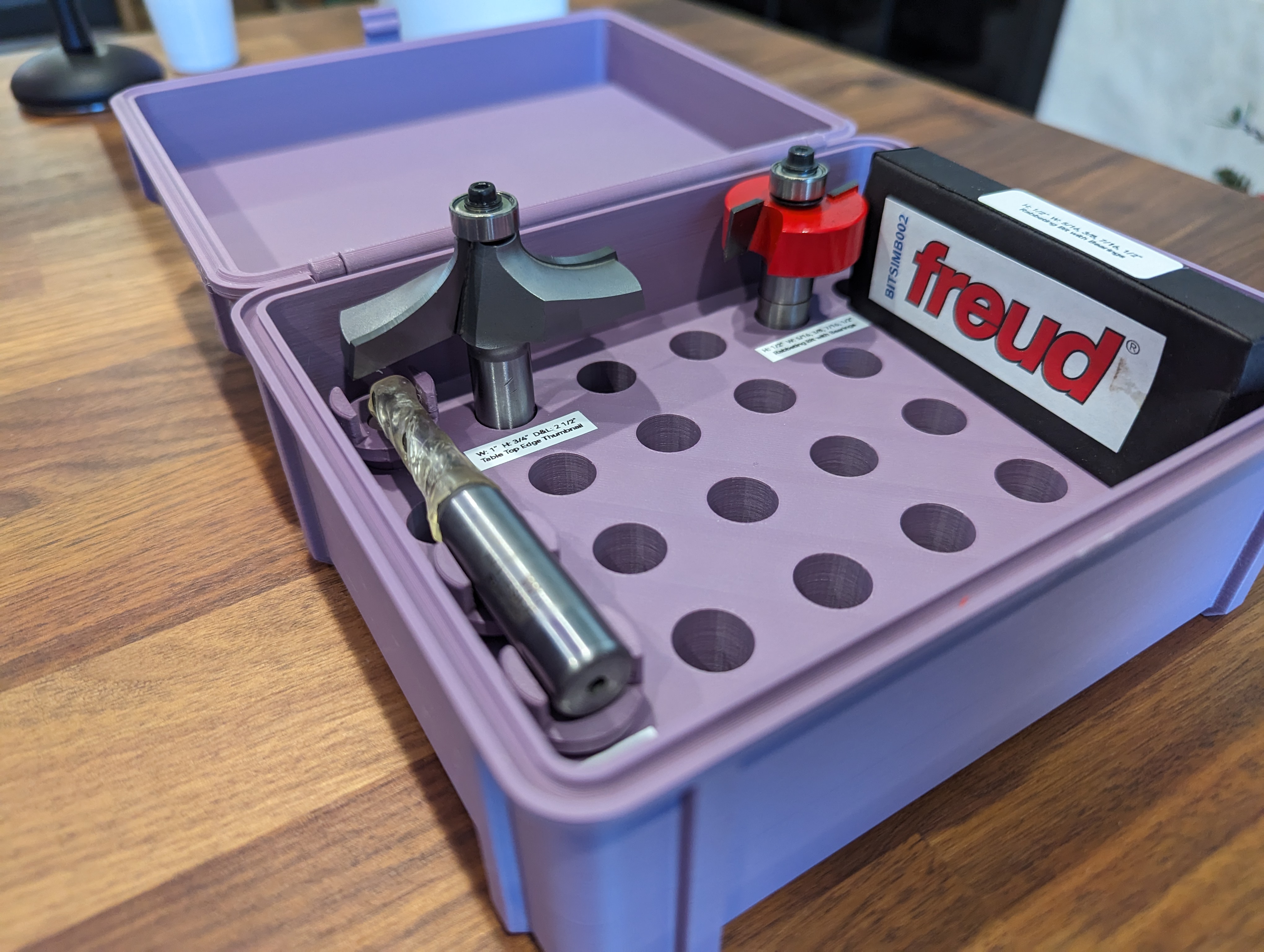 1/2" Router Bit Box 3D model thumbnail