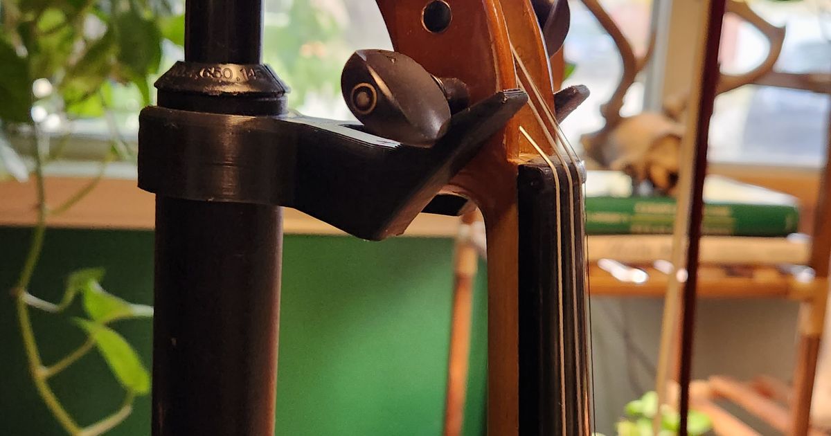 Wenger Music Stand Violin Holder by darami3d Download free STL model
