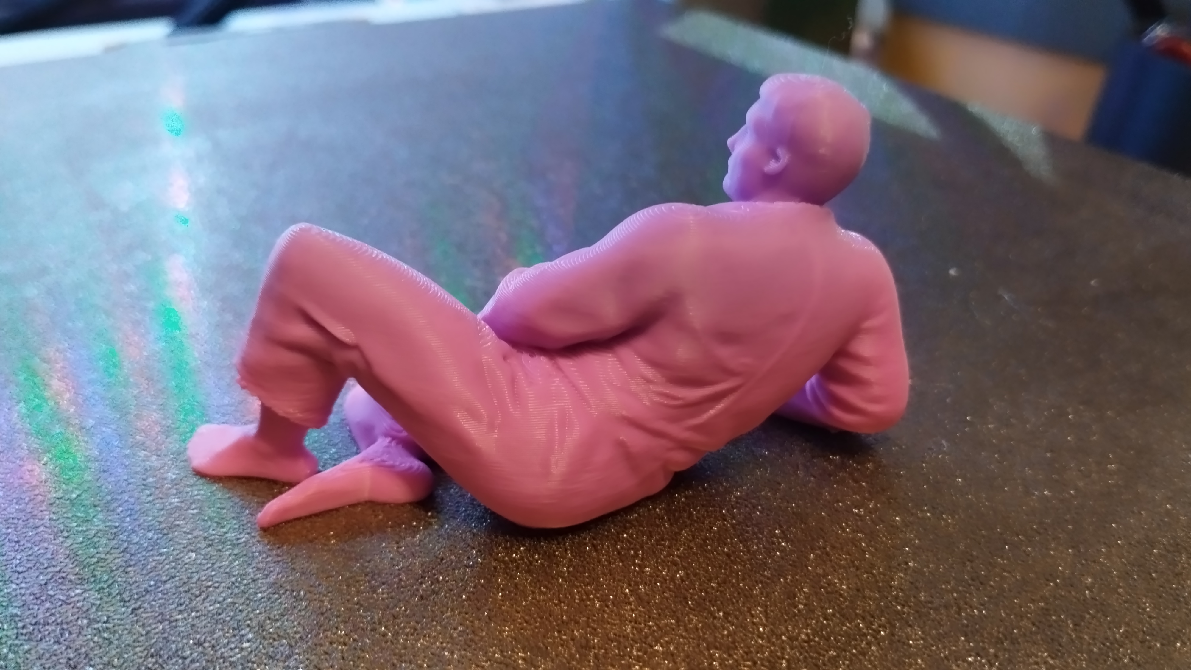 Judoka allongé — miniatura 3