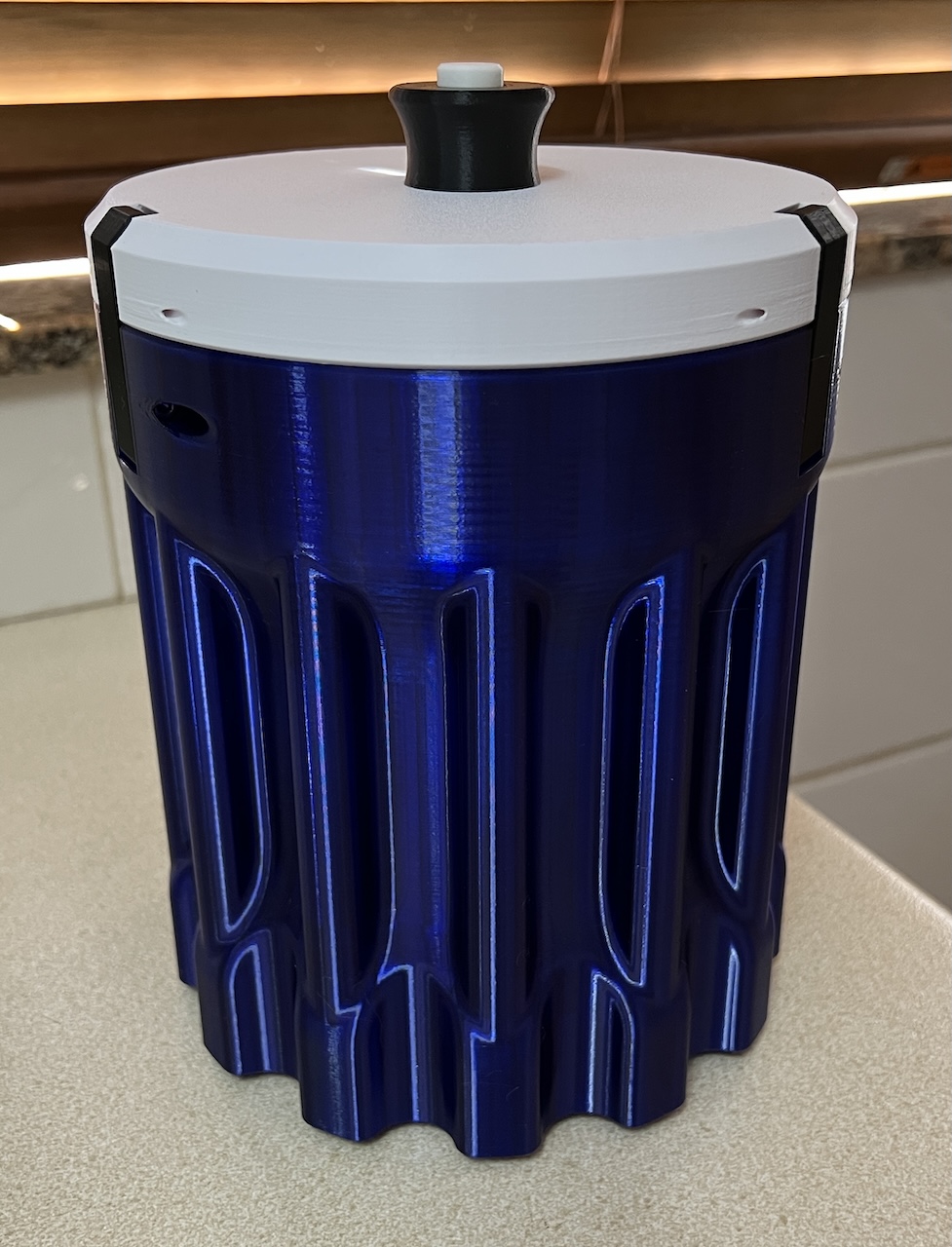 Kitchen Storage Container With Push Button Locking Lid
