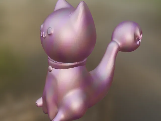 Chibi Monster-Tailed Cat